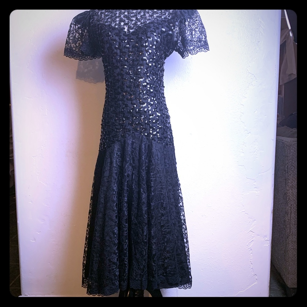 Vintage night moves 80s 90s cocktail dress